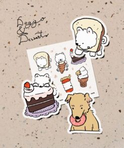 [OC] Doggo & Desserts Stickers